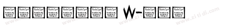 汉仪铸字蒸汽朋克 W字体转换